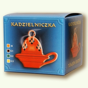 Kadzielniczka ceramiczna glazurowana G1