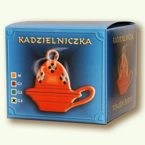 Kadzielniczka ceramiczna glazurowana G3