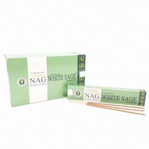 Kadzidełka VIJAYSHREE Golden Nag White Sage (biała szałwia) - 15g