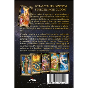 Pozłacany Tarot (Gilded Tarot) Ciro Marchetti (karty + książka, wydanie polskie, kieszonkowe)