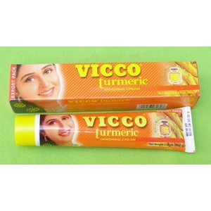 Vicco Turmeric 50g - krem do twarzy z kurkumą i ol. sandałowym
