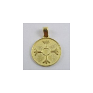 Amulet Ochronny Algiz - pozłacany