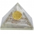 Orgonit - piramida (selenit i kwiat życia)