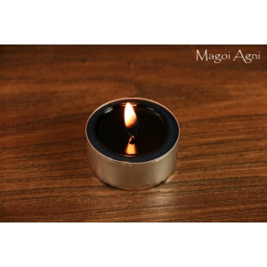 Tealight - świeca z wosku herbaciarka - czarna (6 sztuk)