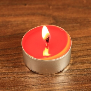 Tealight - świeca z wosku herbaciarka - pomarańczowa