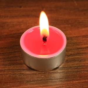 Tealight - świeca z wosku herbaciarka - różowa (6 sztuk)