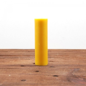 Świeca z wosku pszczelego D 14,5x4cm - żółta (kolor naturalny)