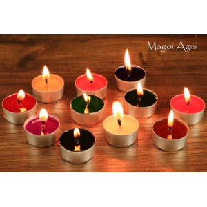 Tealight - świeca z wosku herbaciarka - pomarańczowa